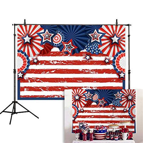 Allenjoy 7x5ft American Flag 4th Of July Backdrop Usa Retro Wooden