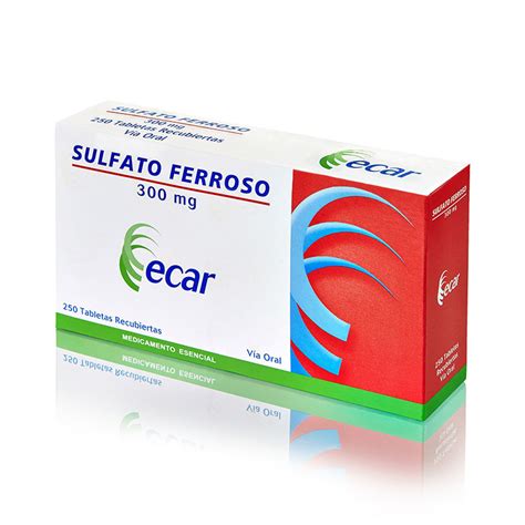 Sulfato Ferroso 300 Mg 250 Tabletas Ec Droguería Galerias