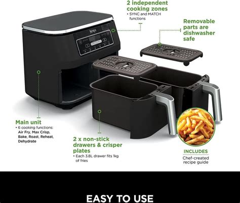 Ninja AF300UK | Air Fryer | Black