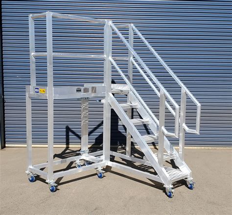 6 Step Aluminium Work Platform Kmk 0130 Rh K And M Solutions