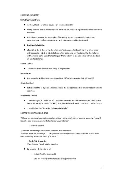 (DOC) FORENSIC CHEMISTRY