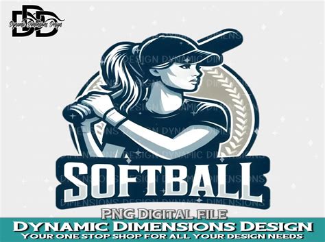 Softball Logo PNG Graphic by Dynamic Dimensions · Creative Fabrica