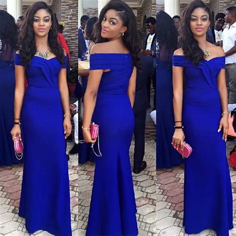 High Quality Royal Blue Off Shoulder Mermaid Royal Blue Prom Dresses