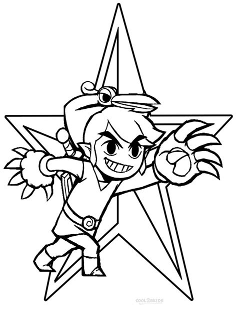 Printable Zelda Coloring Pages For Kids