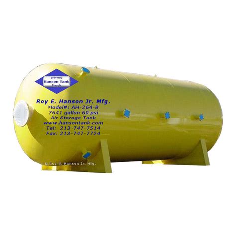 Asme Pressure Vessels Asme Air Full Vacuum Tanks Ah B Hanson Tank