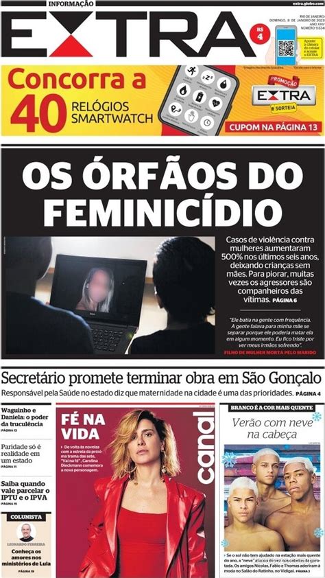 Capa Extra Edi O Domingo De Janeiro De