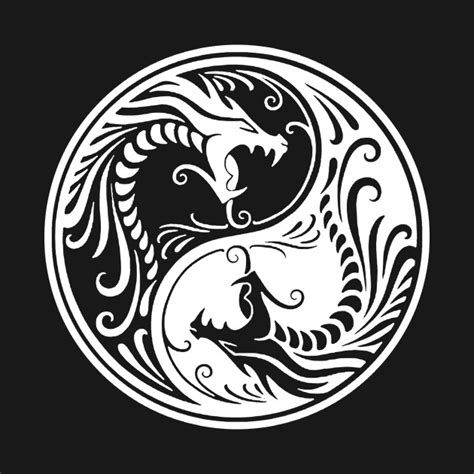 Dragon Ying Yang Ying Yang T Shirt Teepublic