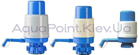 бутель для води, водяні помпи, ручки, кришки, пляшки ПЕТ - aqua point