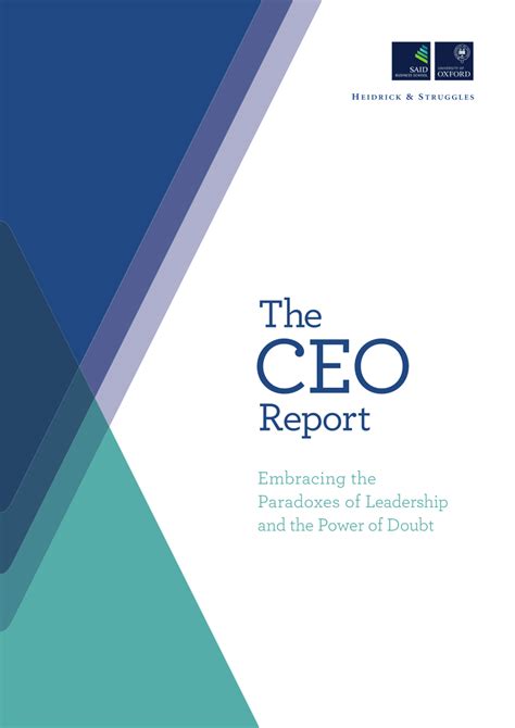 Ceo Board Report Template