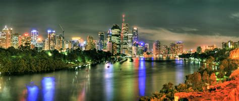 Brisbane Night Cityscape by shaun-johnston on DeviantArt