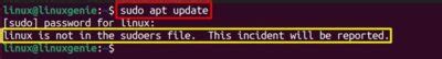 How To Fix User Is Not In The Sudoers File Error On Linux Linux
