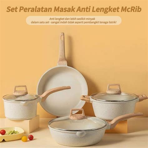 Jual Panci Set In Anti Lengket Panci Isi Tutup Kaca Panci Set Pot