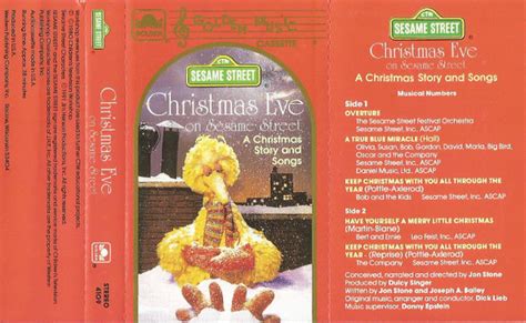 Sesame Street – Christmas Eve On Sesame Street (1991, Cassette) - Discogs