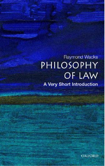 The Philosophy Of Law A Very Short Introduction Pdf Booksfree