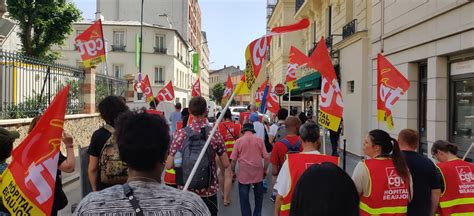 Rassemblement Hôpital Beaujon du 17 06 2022 CGT APHP