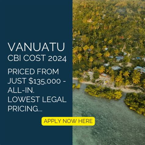 Vanuatu Citizenship By Investment Cost Vanuatu DSP Price