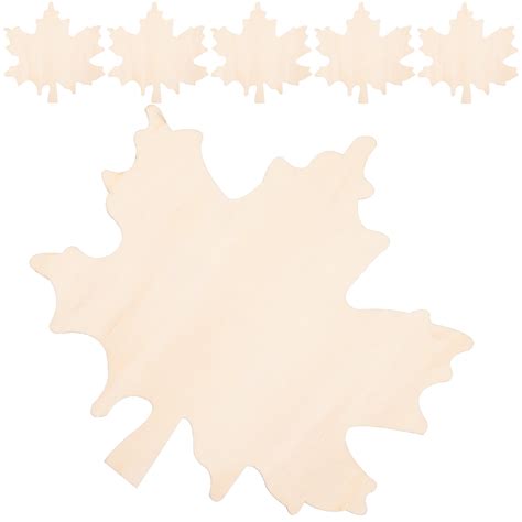 Nuolux Pcs Unfinished Wooden Mini Crafting Boards Diy Maple Leaf Shape