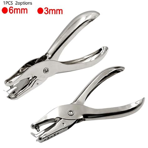 3 6mm Metal Single Hole Puncher Pliers Paper Punch Single Hole Scrapbooking Punches For Office