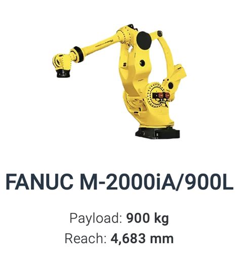 Fanuc M 2000iA 900L Data Sheet M Series Robot R A B Industries Inc