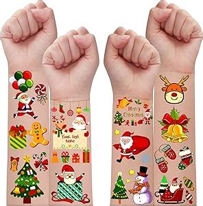 Leesgel Blatt Tattoo Kinder Weihnachten Weihnachtstattoos Tempor Re