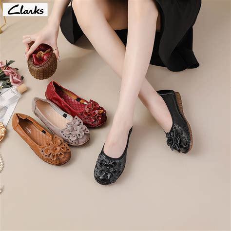 Jual Clarks New Pita Sepatu Woman Clarks Flat Wanita Kulit Asli Sepatu