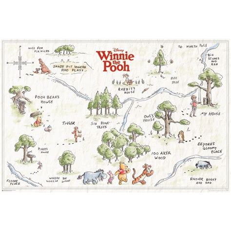 Winnie The Pooh Poster Acre Wood Big W Pooh Winnie The Pooh