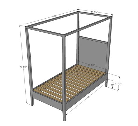 Ana White Hannah Canopy Bed Diy Projects