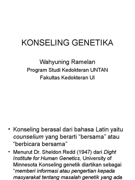 PDF KONSELING GENETIKA DOKUMEN TIPS