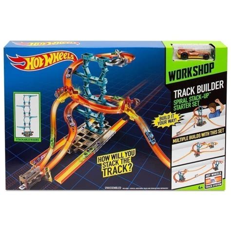 Hot Wheels Track Builder Spiral Stack Up Starter Set Online Toys Australia