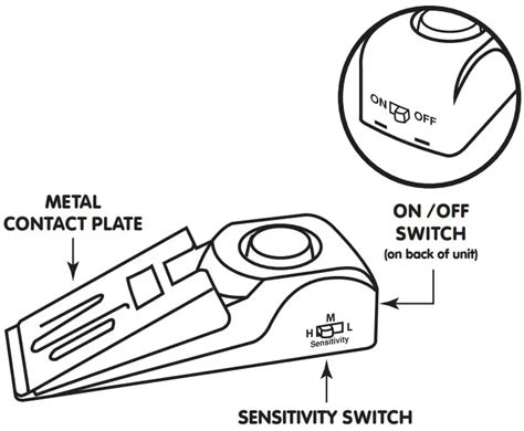 Easy Home In03e Wireless Door Stop Alarm Instruction Manual