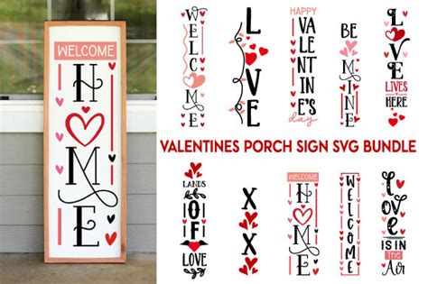 Valentine S Porch Sign SVG Bundle Graphic By Bee Design Creative Fabrica