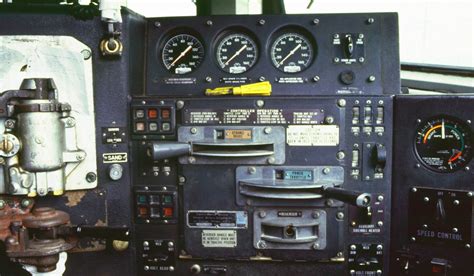 Amtrak Emd Locomotive Controls Photographed At Salt Lake City 1985