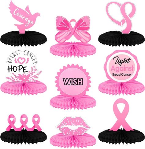 Amazon Pcs Breast Cancer Awareness Honeycomb Centerpiece Breast