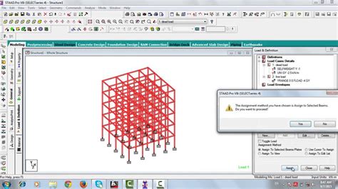 Staad Pro Analysis And Design Of Multistory Building Youtube