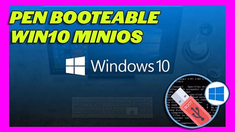 Pendrive Booteable Con Windows 10 MiniOS Gamer 2022 Build Pen