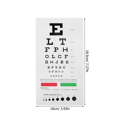 Vision Test Chart Eye Chart for Testing Testing Eye Chart Vision Test ...