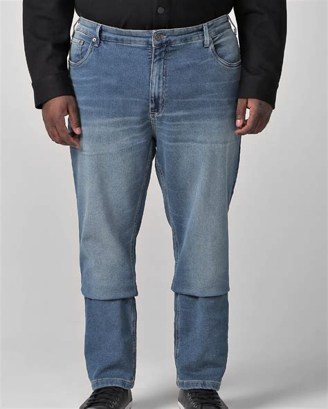 Riachuelo Cal A Jeans Plus Size Masculina Slim Denim Claro Allman By