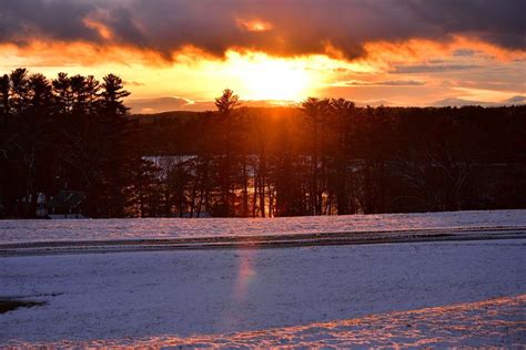 PHOTO: Sunset over China Lake - The Town Line Newspaper