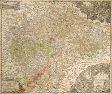 Mappa Geographica Totius Regni Bohemiae In Xii Circulos Divisae Annexis