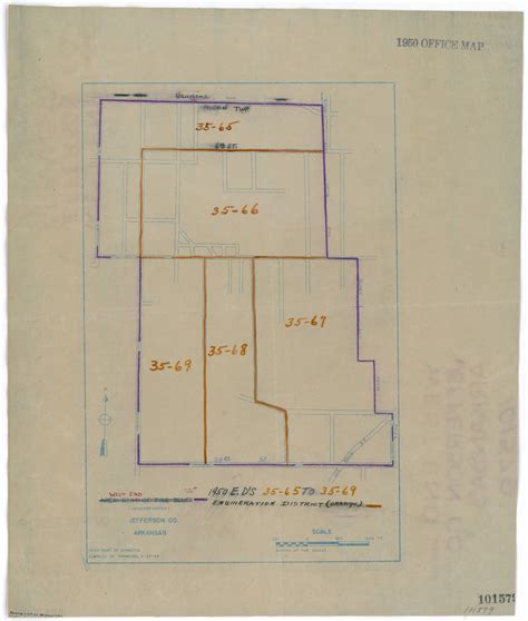 1950 Census Enumeration District Maps Arkansas Jefferson County