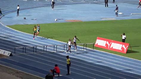 Carifta Trials 2020 Girls U20 400m Hurdles Final Youtube