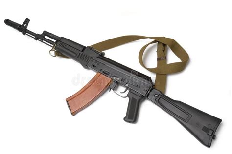 Russian Assault Rifle AK-74 (Kalashnikov) Stock Photo - Image of danger ...