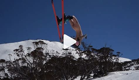 Watch This Woman Throw The Raddest Naked Backflip On Skis You Ve Ever