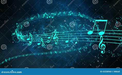 Animated Background with Musical Notes, Music Notes - LOOP Stock ...