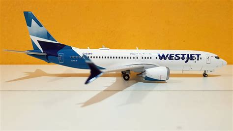 Gemini Jets 1200 Scale Westjet Boeing 737 Max 8 C Gzsg G2wja783