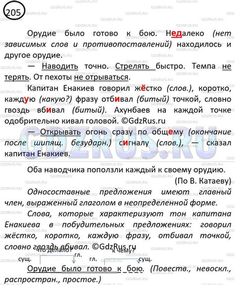ГДЗ по Русскому языку 8 класса: Ладыженская Упр. 205