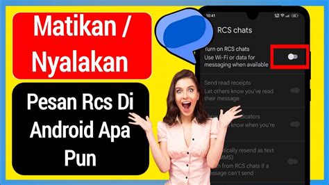 Cara Menonaktifkan Pesan Rcs Di Android Baru Nyalakan