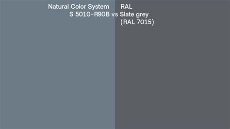 Natural Color System S R B Vs Ral Slate Grey Ral Side By