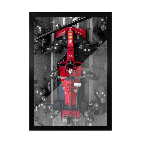 Frameo Store Ferrari Pitstop Formula Glass Frame Sebastian Vettel