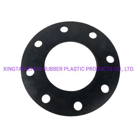 Ptfe Fkm Epdm Nbr Full Face Rubber Gasket For Pipe Flanges Flanged